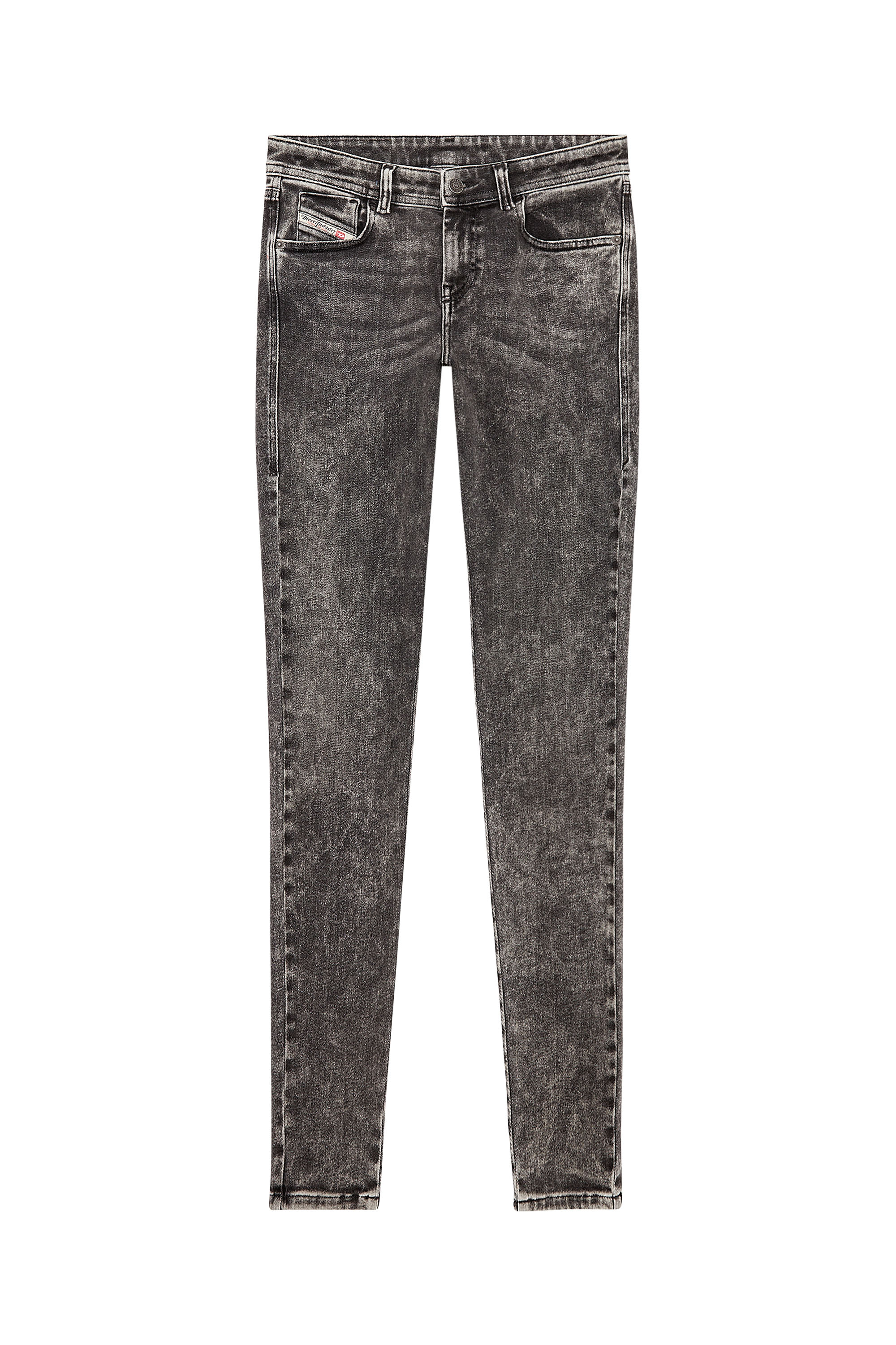 Diesel - Super skinny Jeans 2017 Slandy 09F80, Black/Dark grey - Image 5