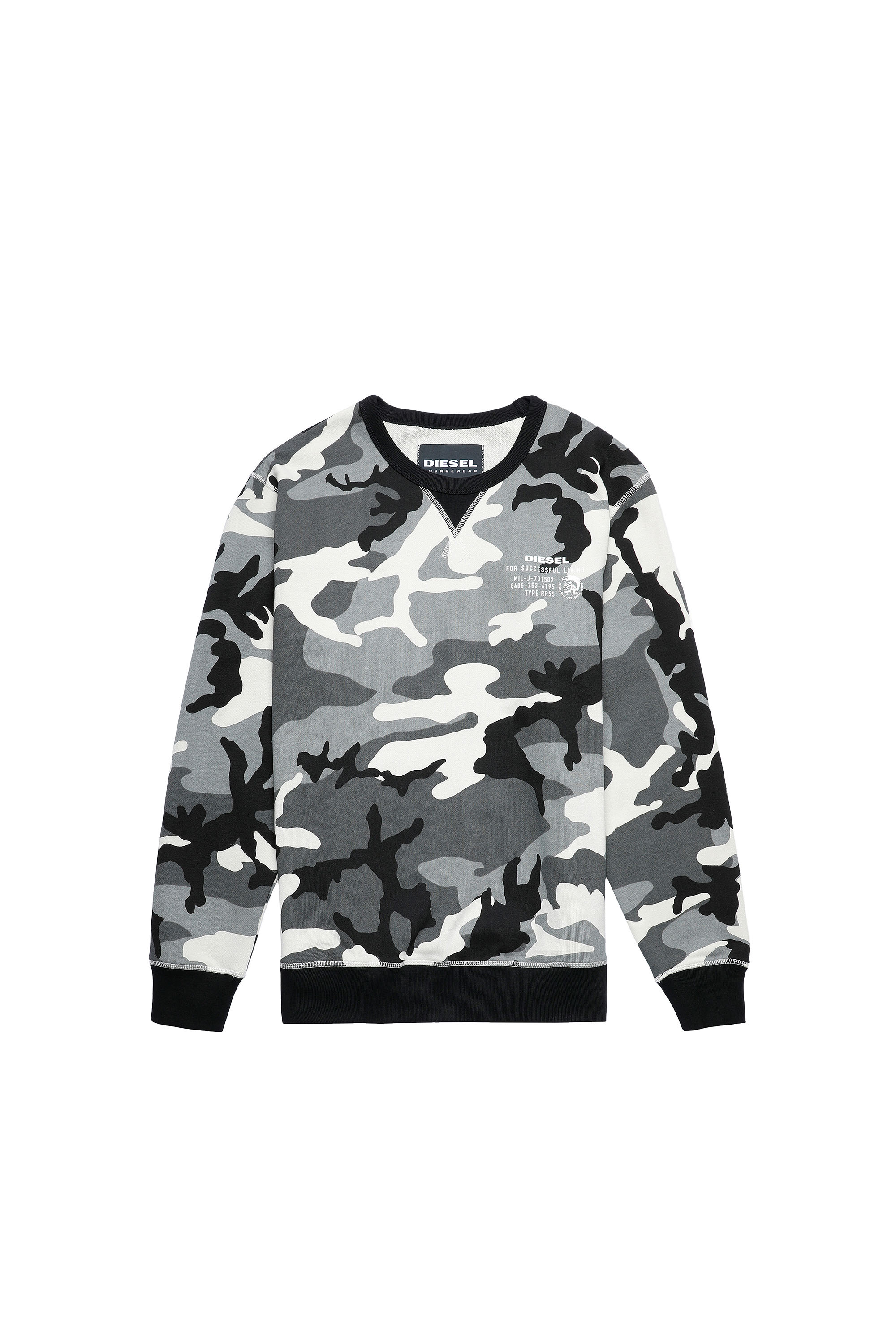 UMLT-WILLY, Grey/Black Diesel - UMLT-WILLY, Grey/Black - Sweaters - Image 1