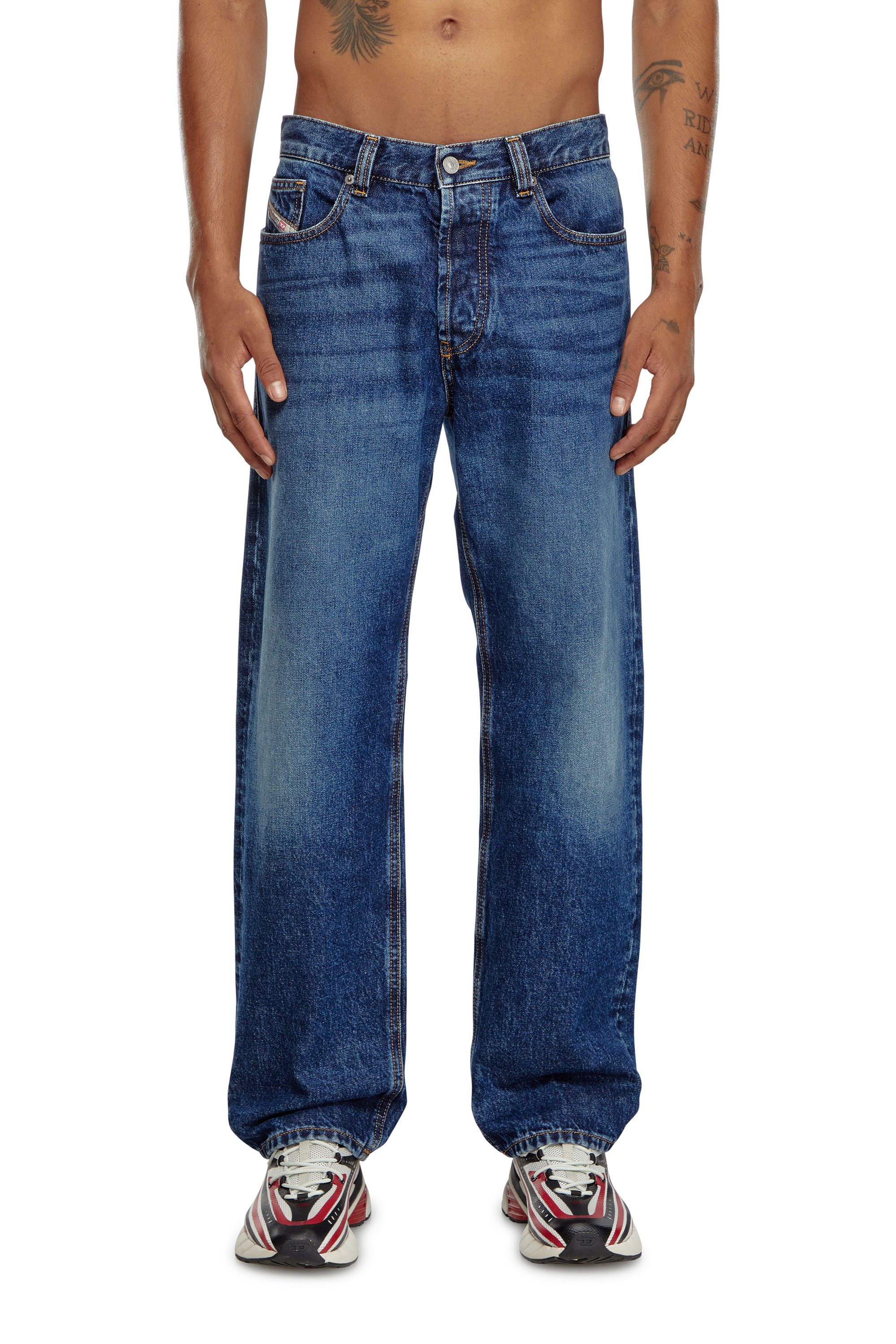 Men's Straight Jeans | Dark blue | Diesel 2010 D-Macs