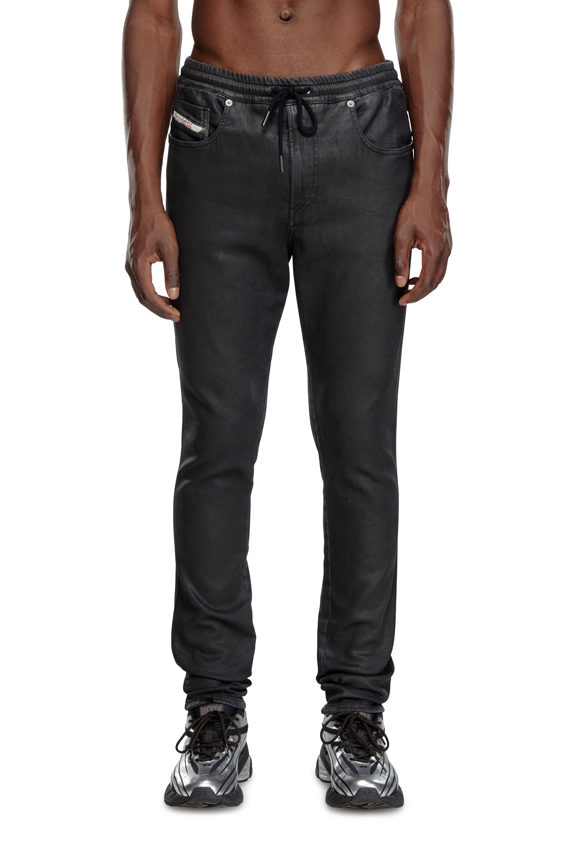 Diesel - Man Slim 2060 D-Strukt Joggjeans® 068LP, Black/Dark grey - Image 1