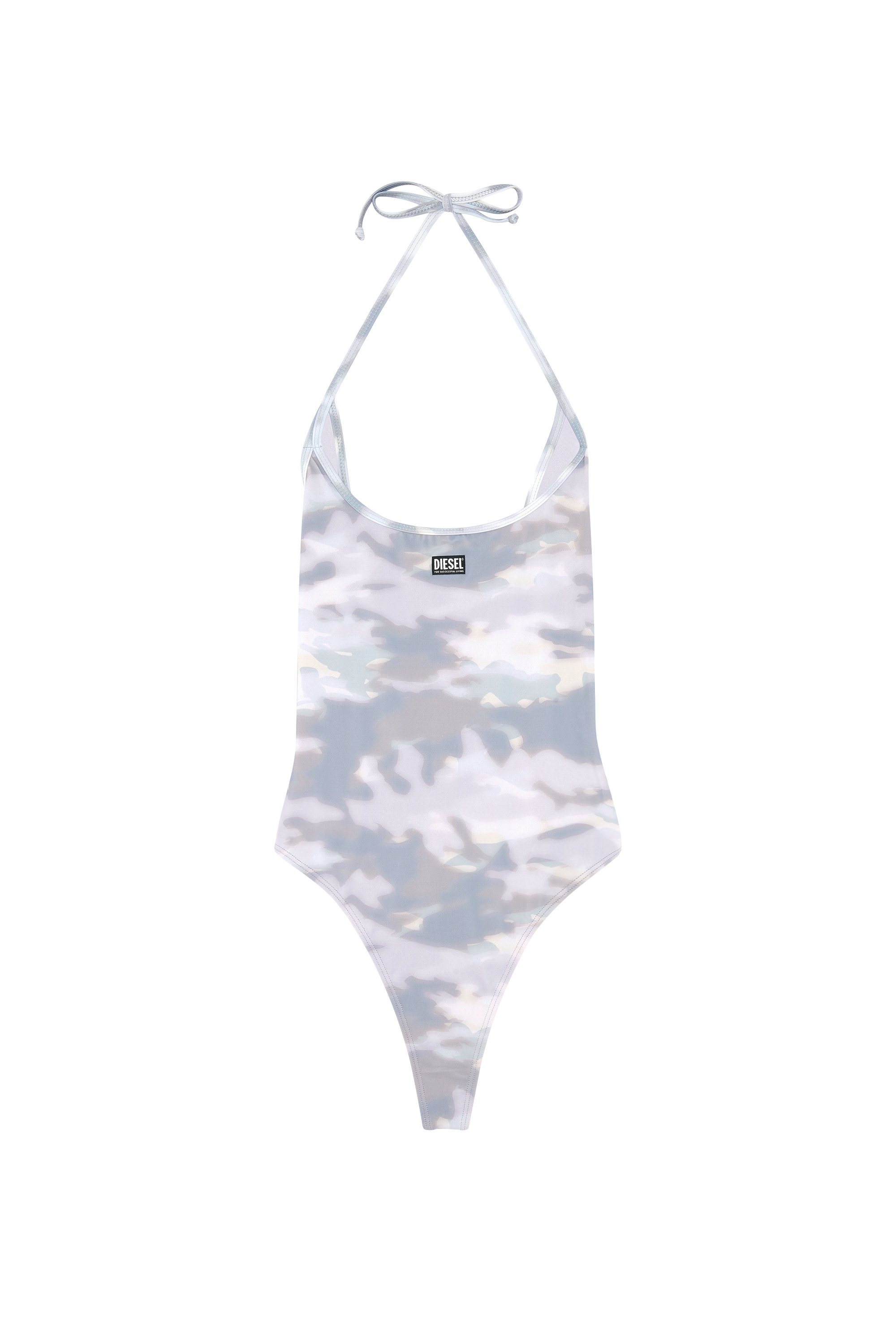 Diesel - BFSW-MINDY, Woman Swimsuit in recycled stretch fabric in Grey - Image 4