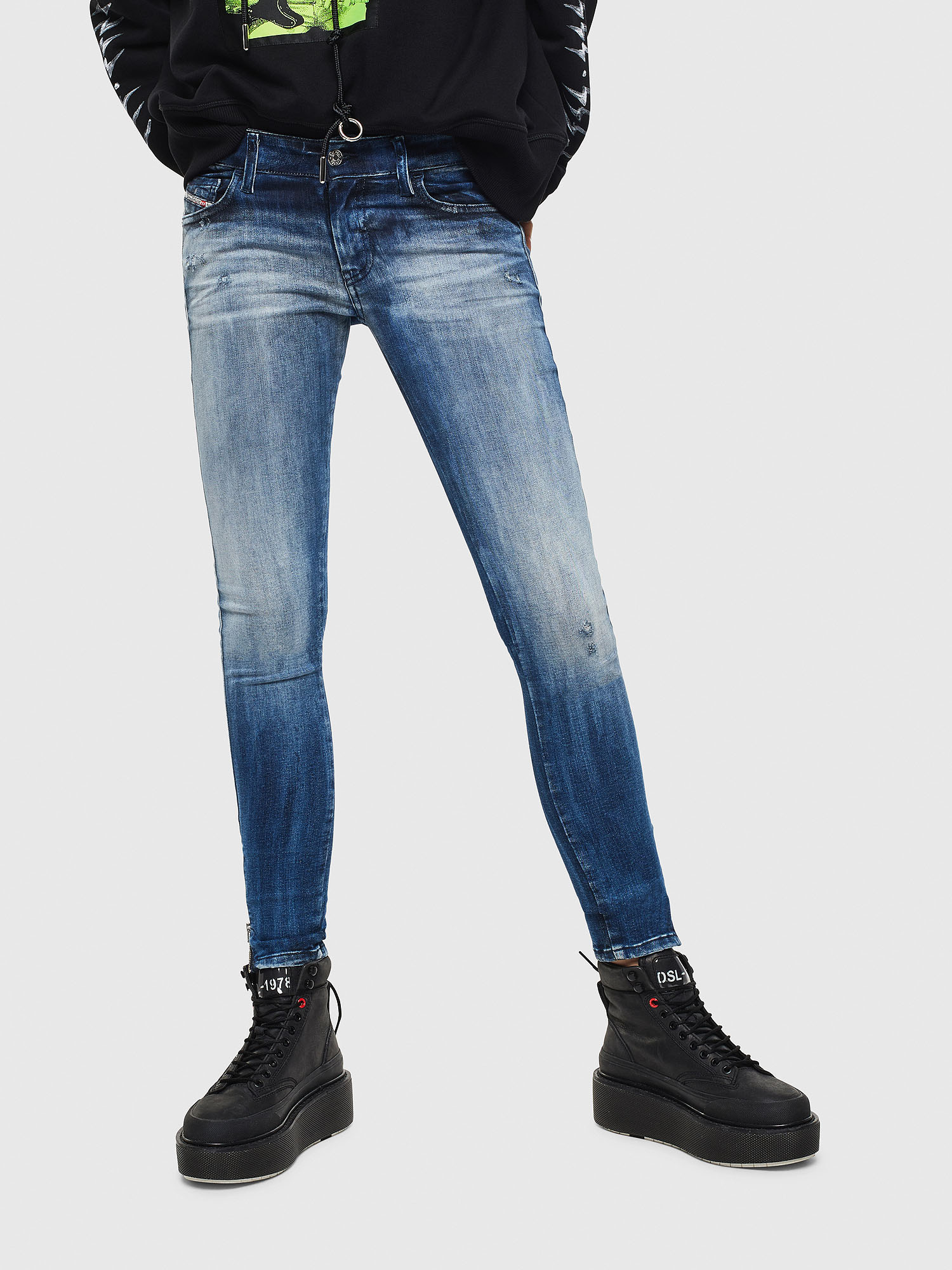 Slandy Low 0095C, Medium blue Diesel - Slandy Low 0095C, Medium blue - Jeans - Image 1