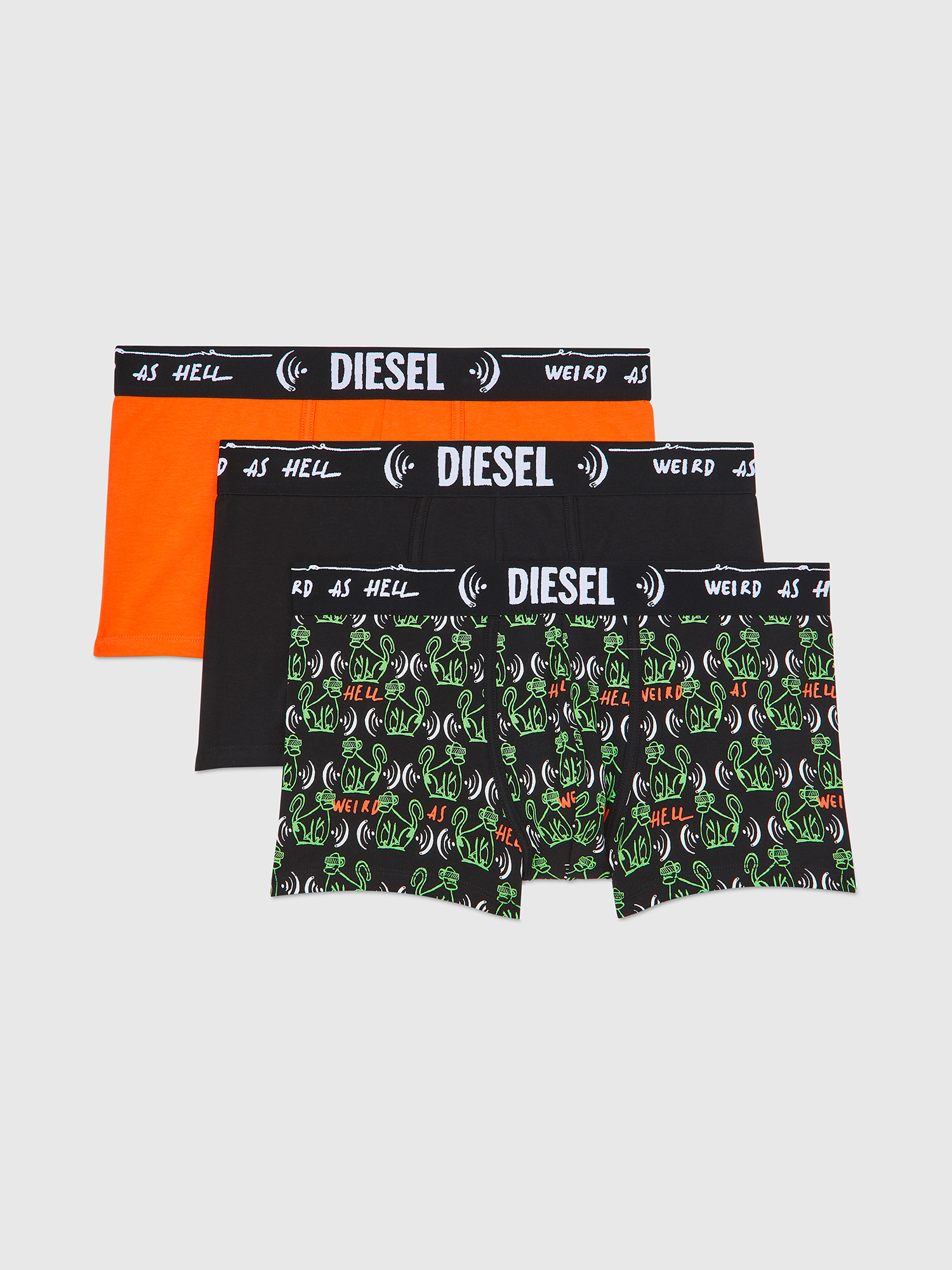 Diesel - UMBX-DAMIENTHREEPACK, Black/Green - Image 1