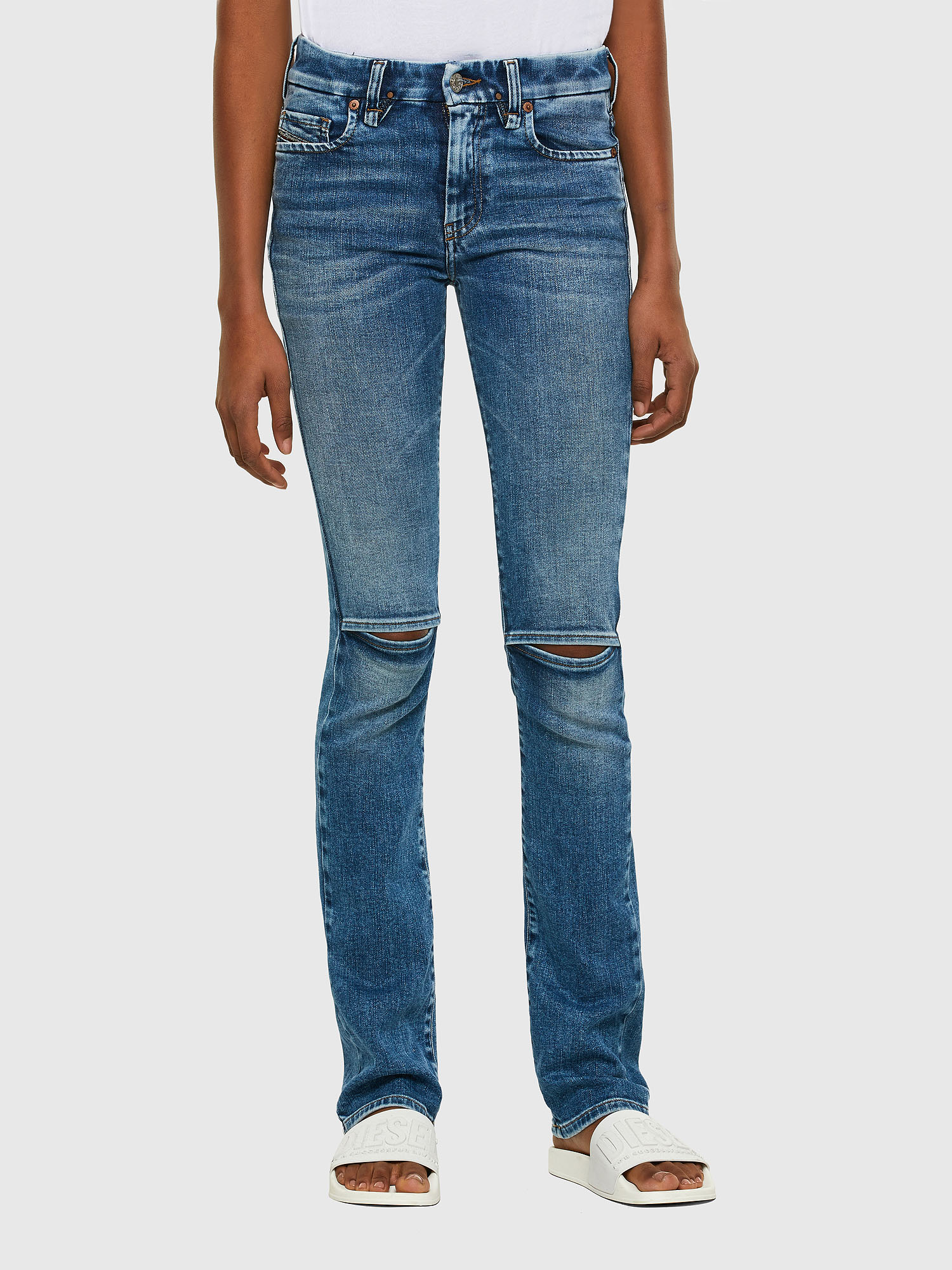 Slandy-B 009PT, Light Blue Diesel - Slandy-B 009PT, Light Blue - Jeans - Image 1