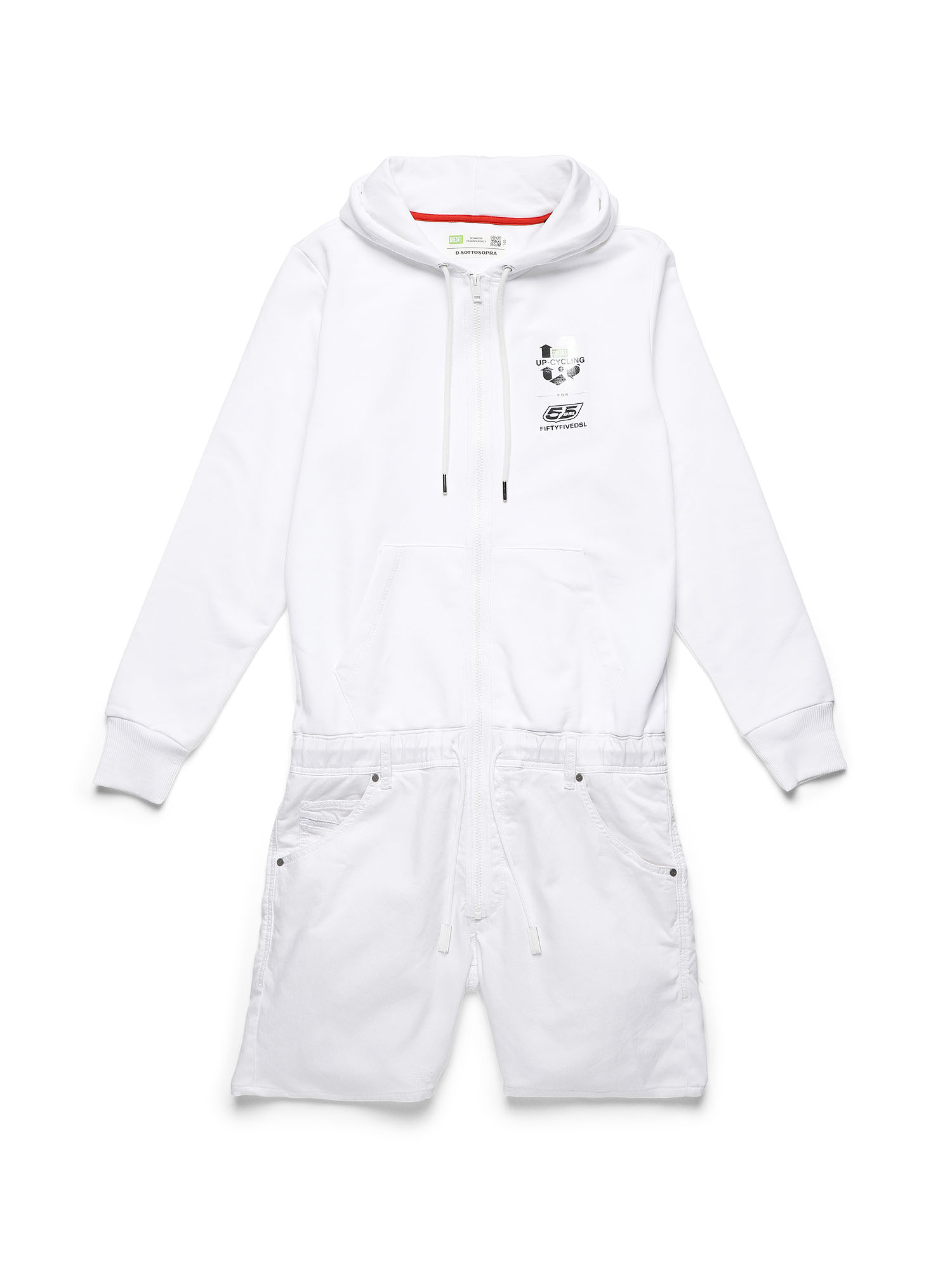 D-SOTTOSOPRA, White Diesel - D-SOTTOSOPRA, White - Jumpsuits - Image 1