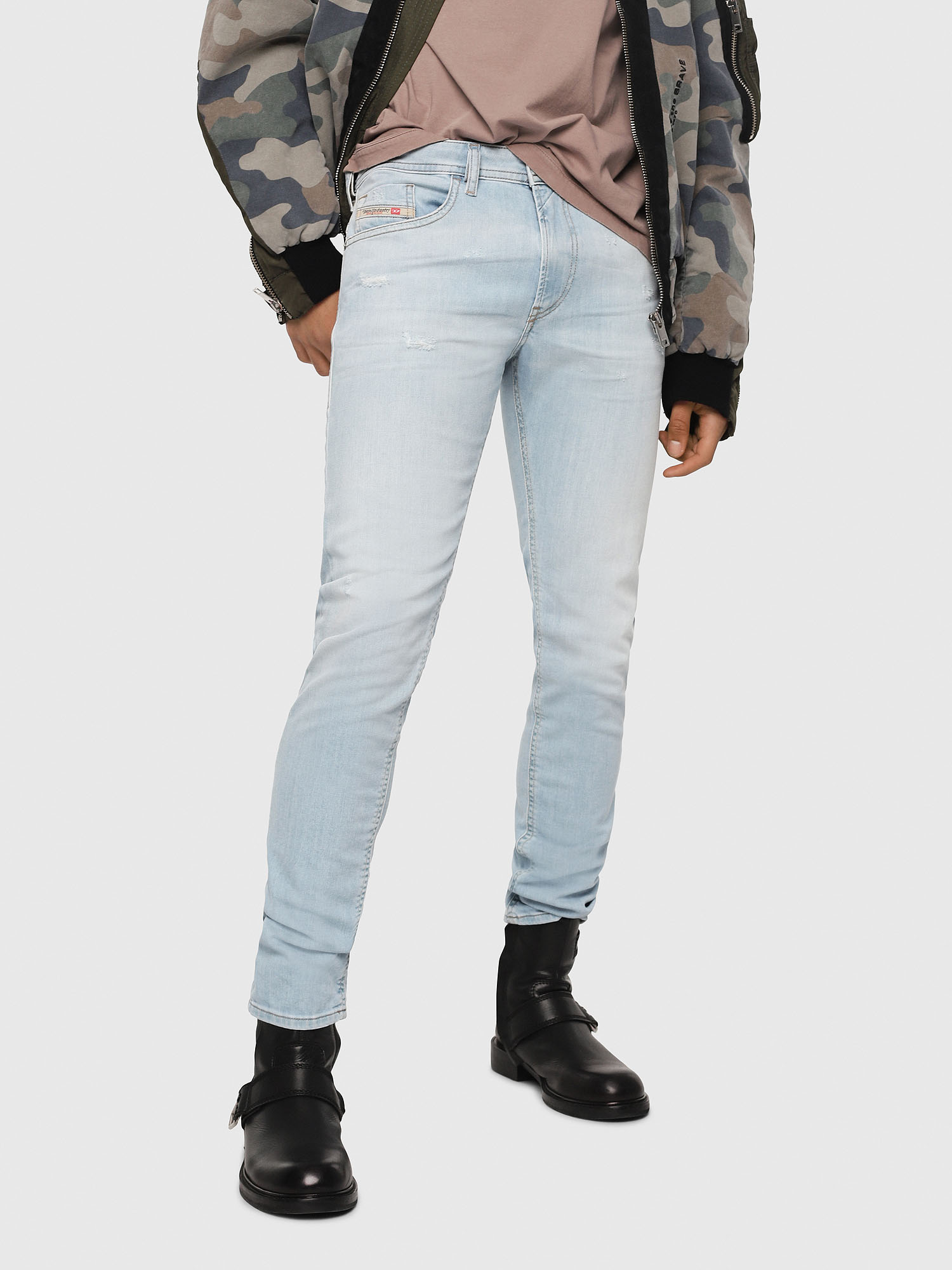 Thommer 081ar Men Slim Light Blue Jeans Diesel