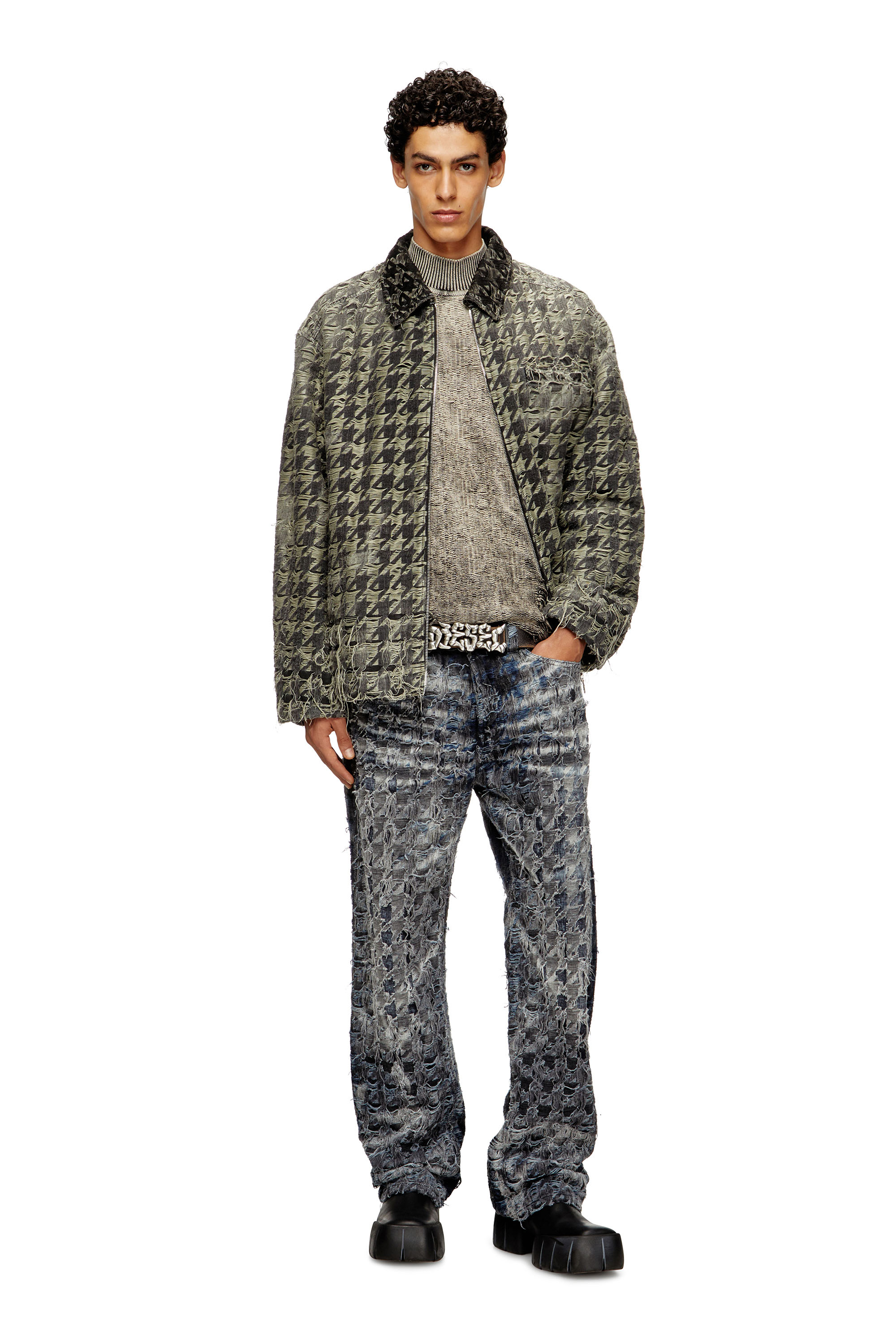 Diesel - Man's Relaxed Jeans 1980 D-Eeper 0CEBL, Dark Blue - 2