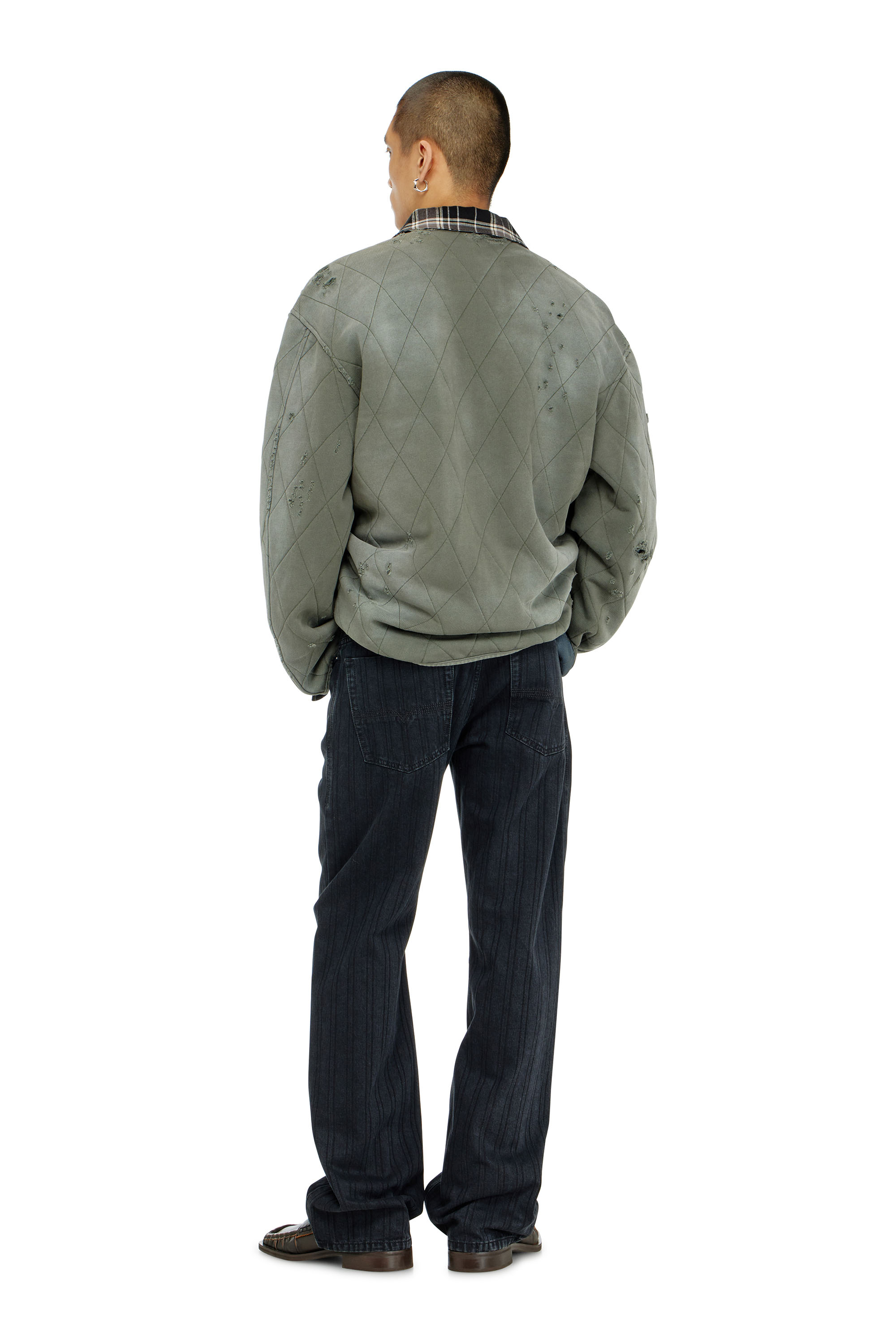 Diesel - Man's Relaxed Jeans 1980 D-Eeper 09Q12, Black/Dark grey - 3