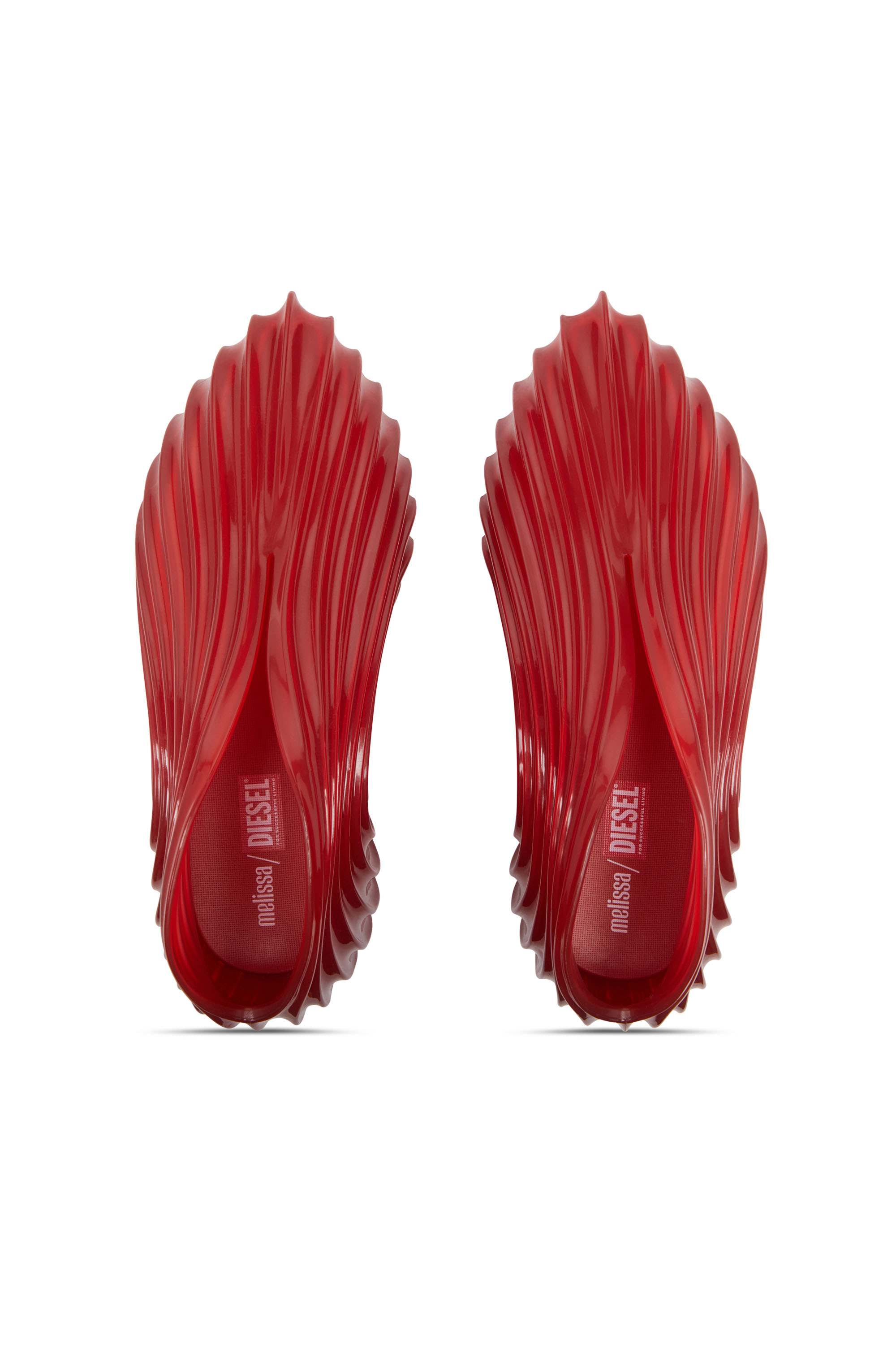 Diesel - MELISSA QUANTUM SNEAKERS X, Unisex's Slip-on sneaker in Melflex&reg; in Red - 4