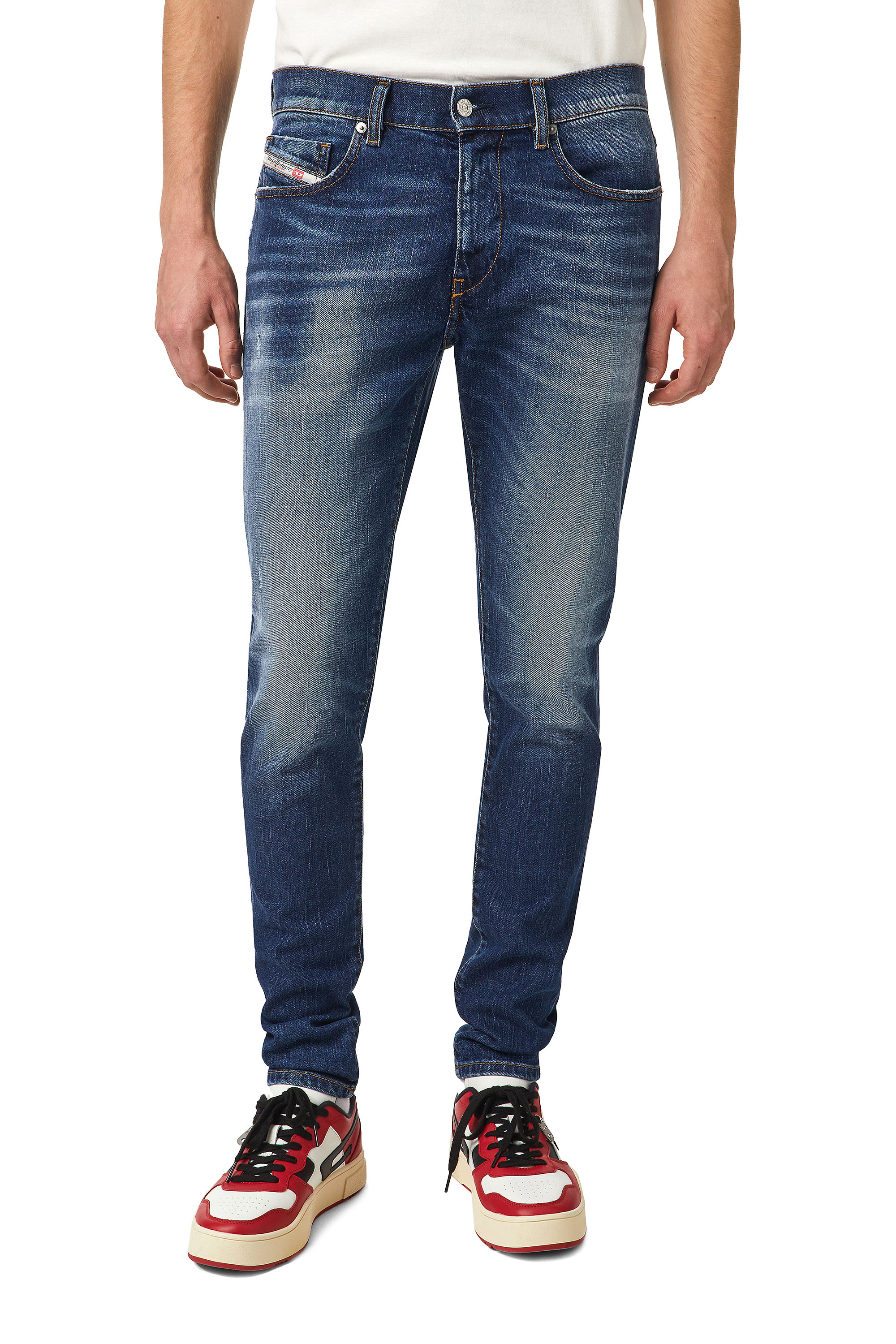D-Strukt 09A92, Medium blue Diesel - D-Strukt 09A92, Medium blue - Jeans - Image 1