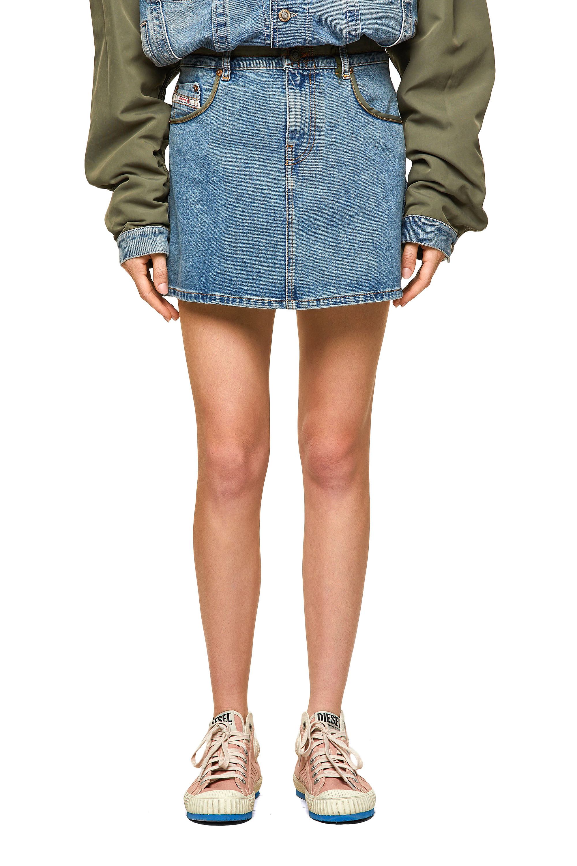 DxD-SKIRT, Light Blue Diesel - DxD-SKIRT, Light Blue - Skirts - Image 1