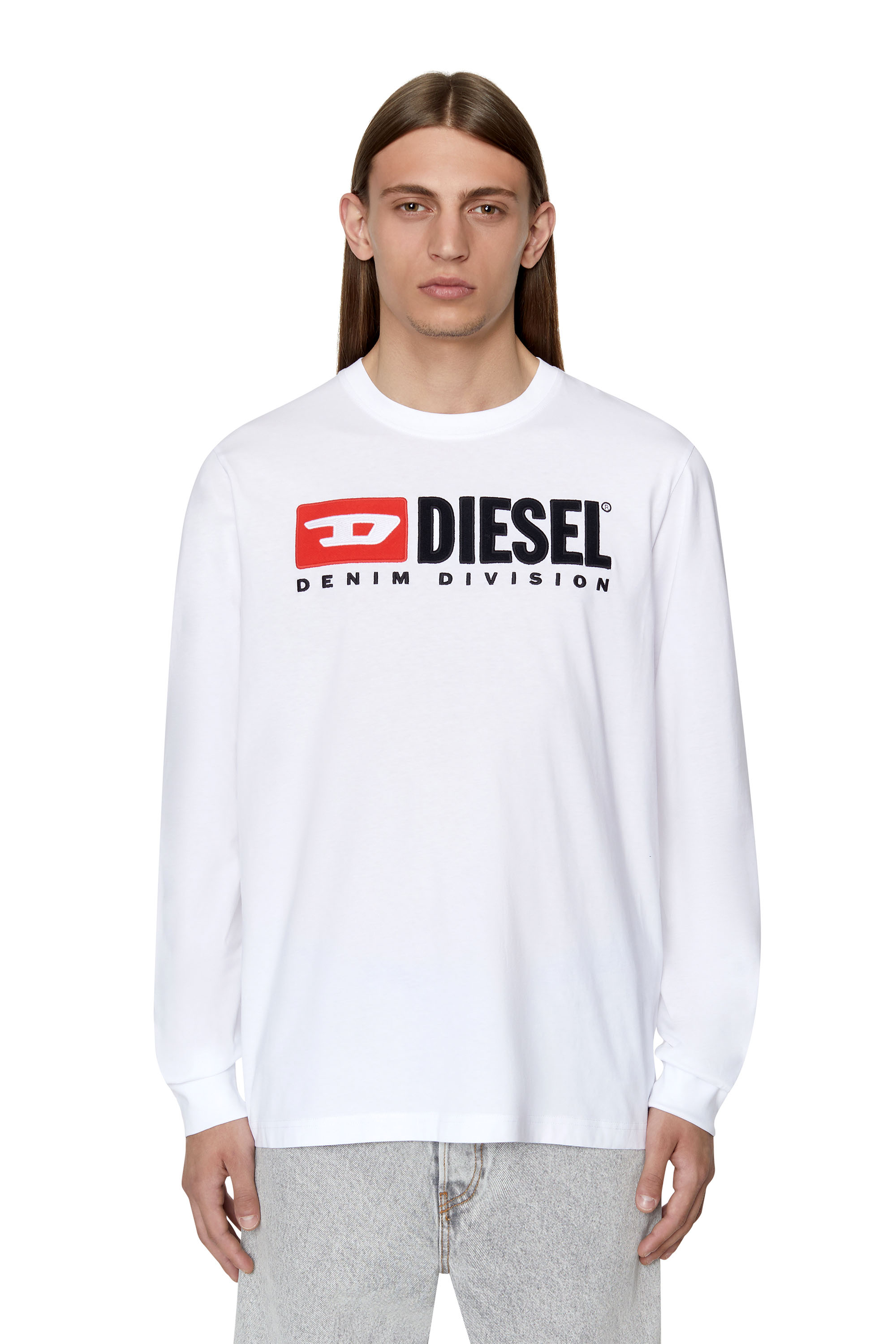 Diesel - T-JUST-LS-DIV, White - Image 2