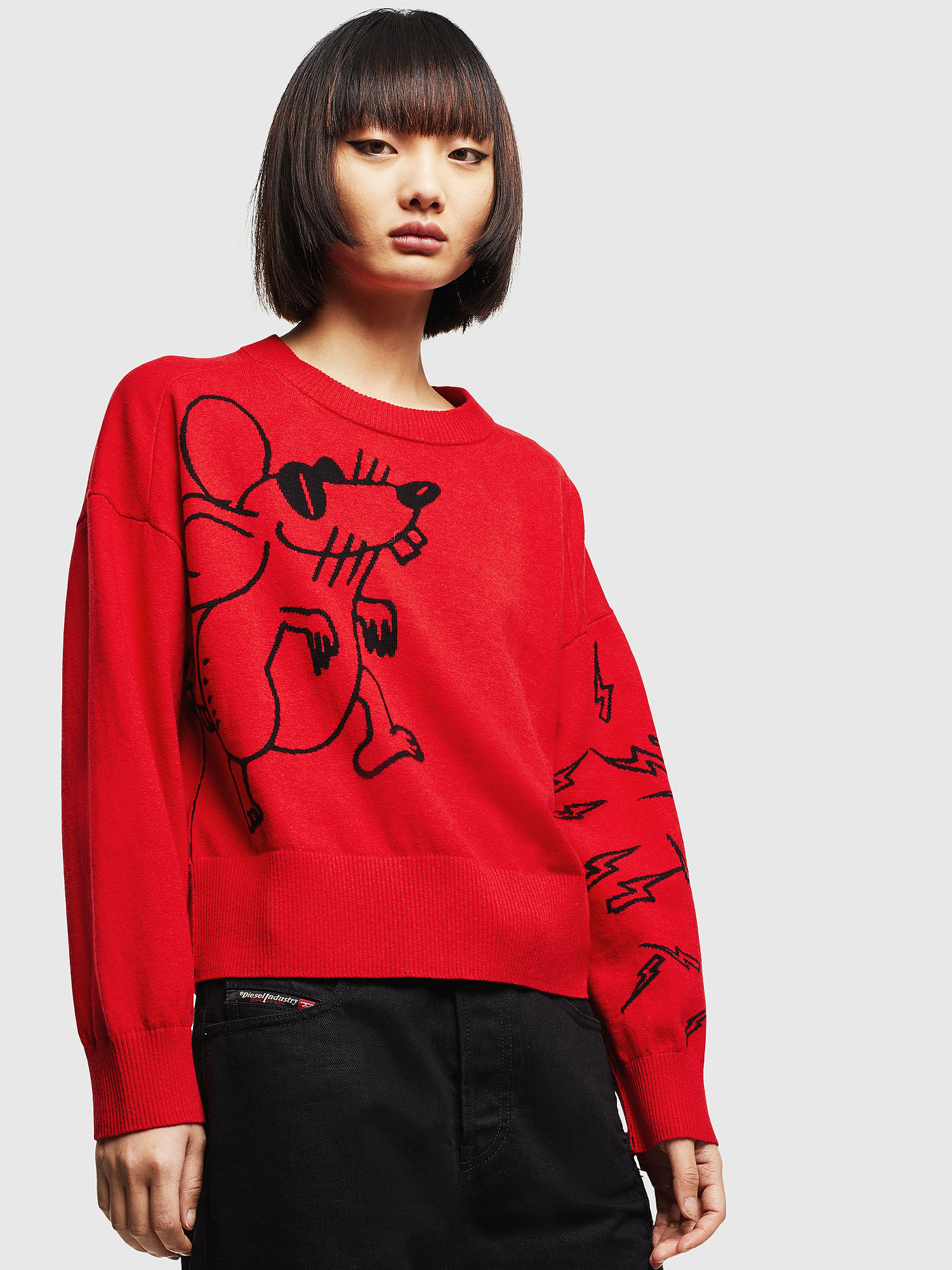 CL-M-TESS, Red Diesel - CL-M-TESS, Red - Knitwear - Image 1