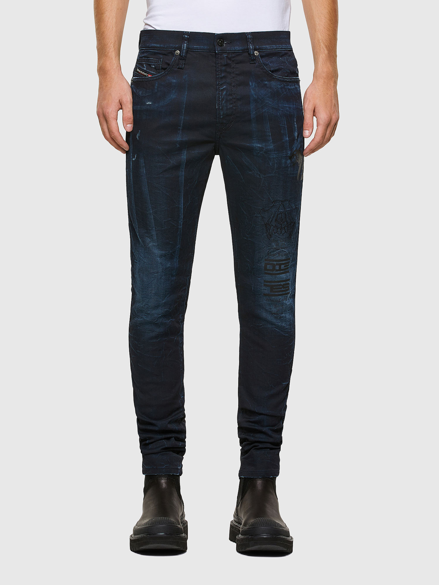 D-REEFT JoggJeans® 069RB, Dark Blue Diesel - D-REEFT JoggJeans® 069RB, Dark Blue - Jeans - Image 1