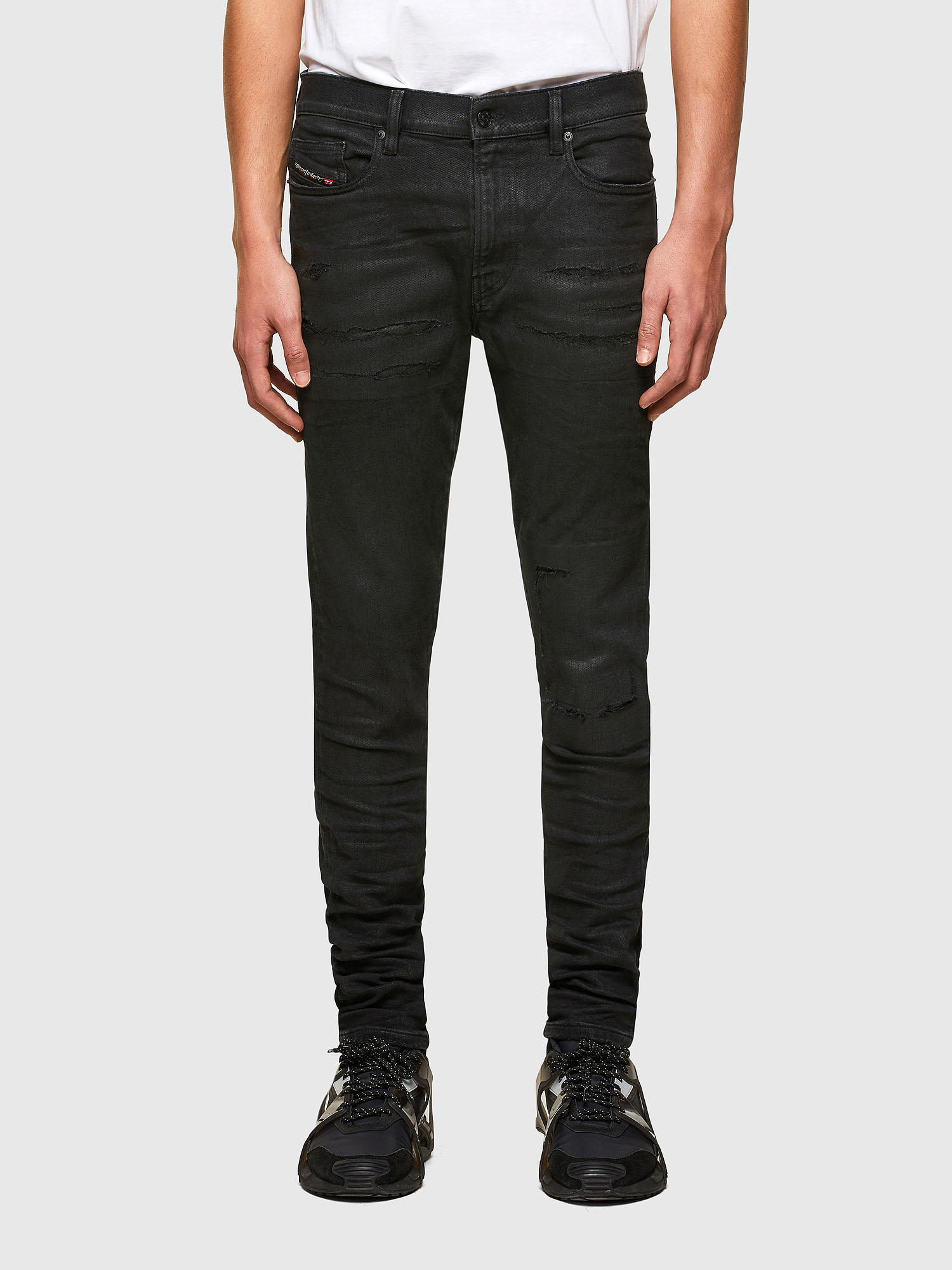 D-Amny 009PZ, Black/Dark grey Diesel - D-Amny 009PZ, Black/Dark grey - Jeans - Image 1
