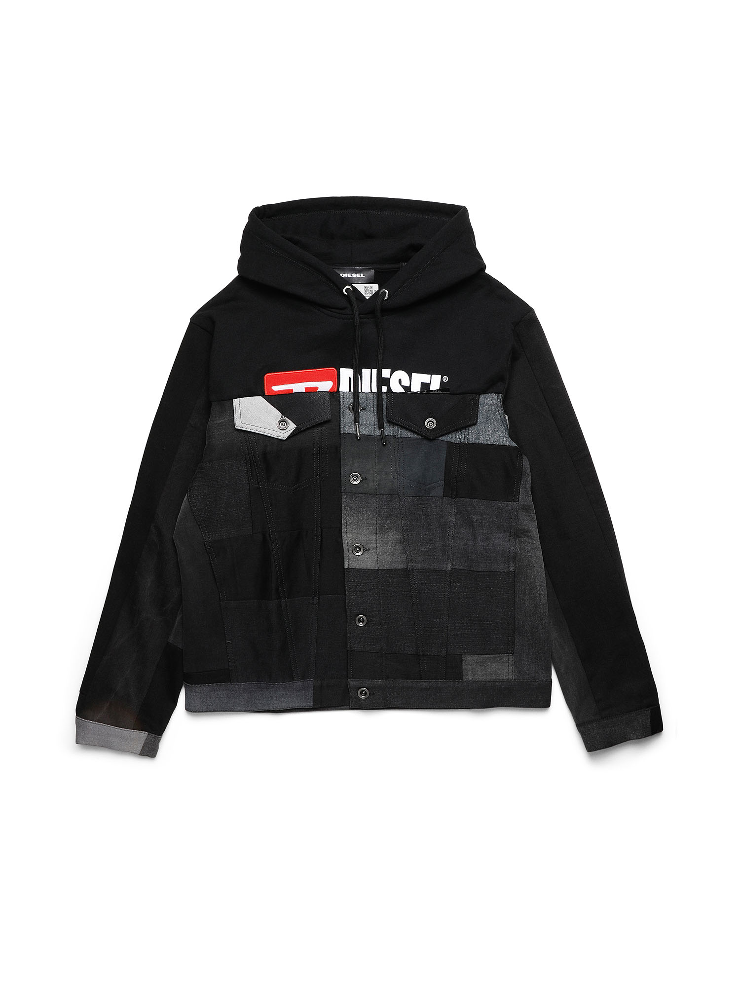 D-BNHILL55, Black Diesel - D-BNHILL55, Black - Denim Jackets - Image 1