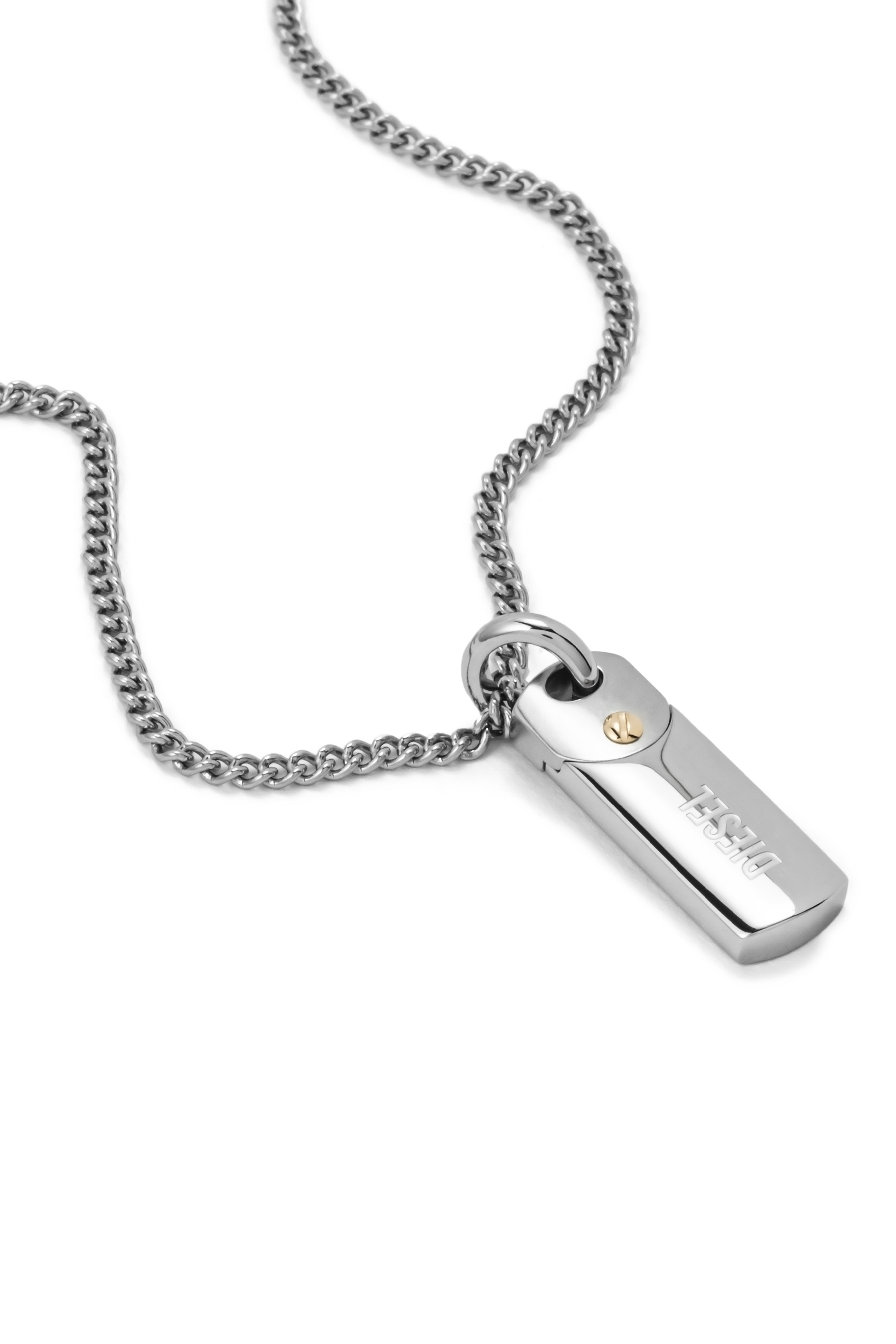 DX1116 Man: Steel dog tag pendant necklace | Diesel