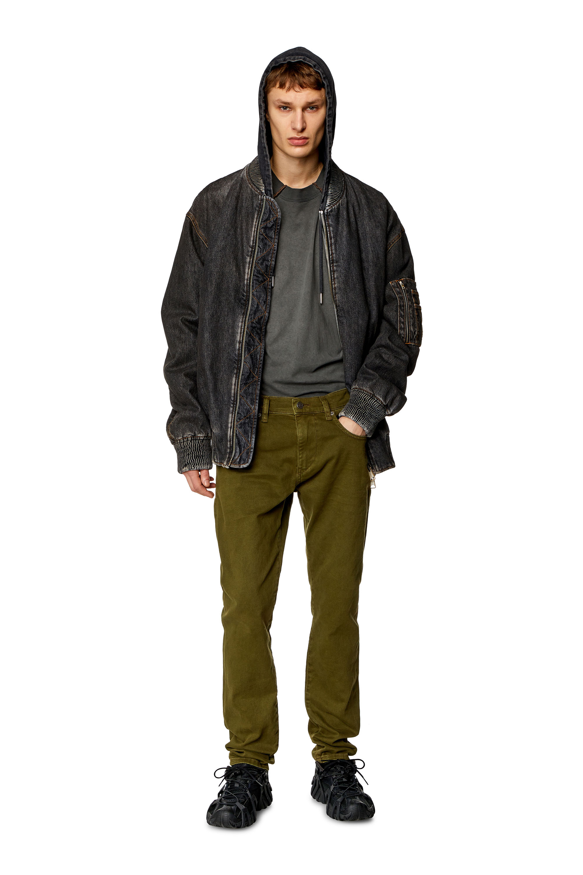 Diesel - Slim Jeans 2019 D-Strukt 0QWTY, Green - Image 5