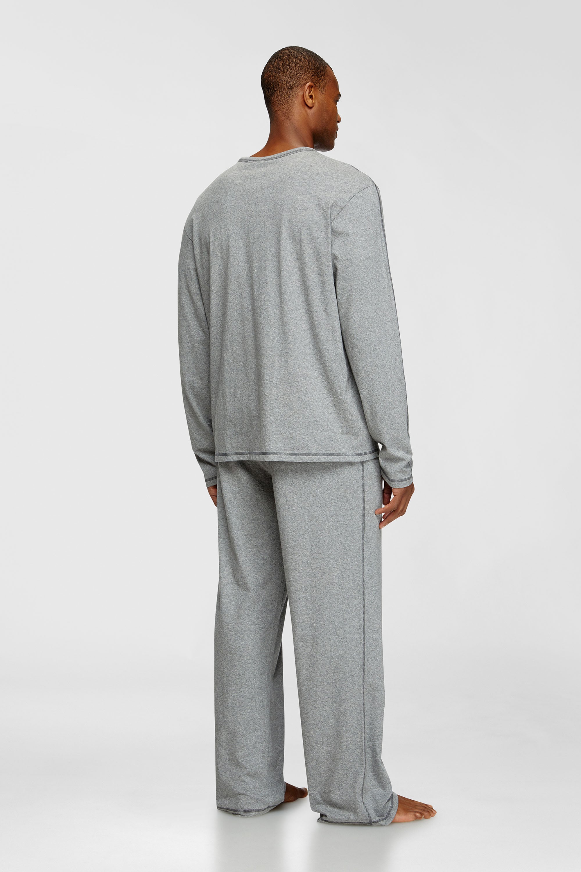 Diesel - SET-NOLAN-D-CORE, Man's Pyjamas in cotton jersey in Grey - 3