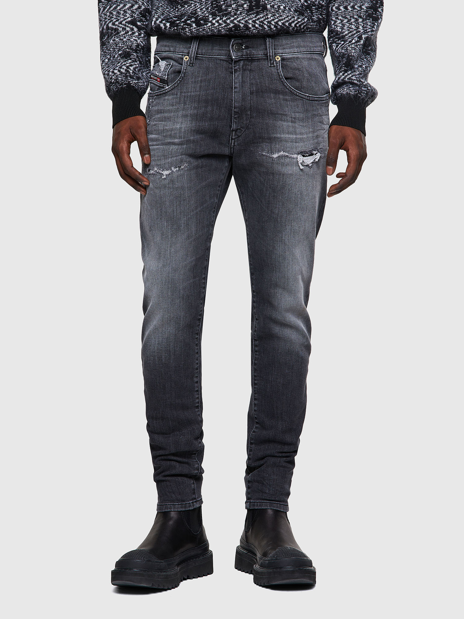D-Strukt JoggJeans® 009QT, Black/Dark grey Diesel - D-Strukt JoggJeans® 009QT, Black/Dark grey - Jeans - Image 1