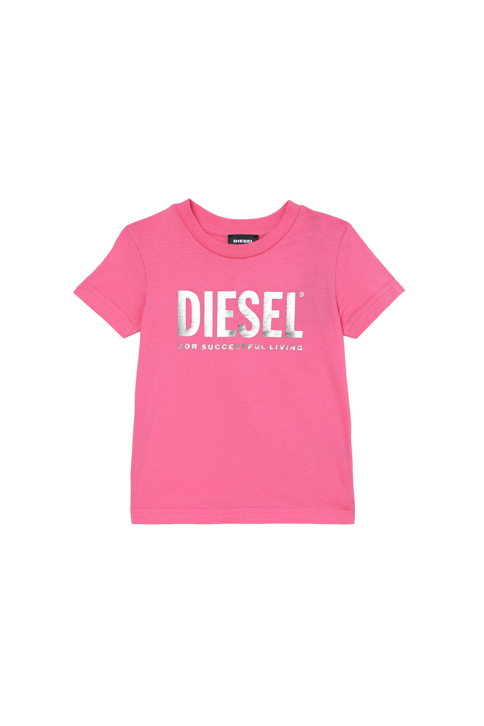 TJUSTLOGOB-FL MC-R, Pink Diesel - TJUSTLOGOB-FL MC-R, Pink - T-shirts and Tops - Image 1