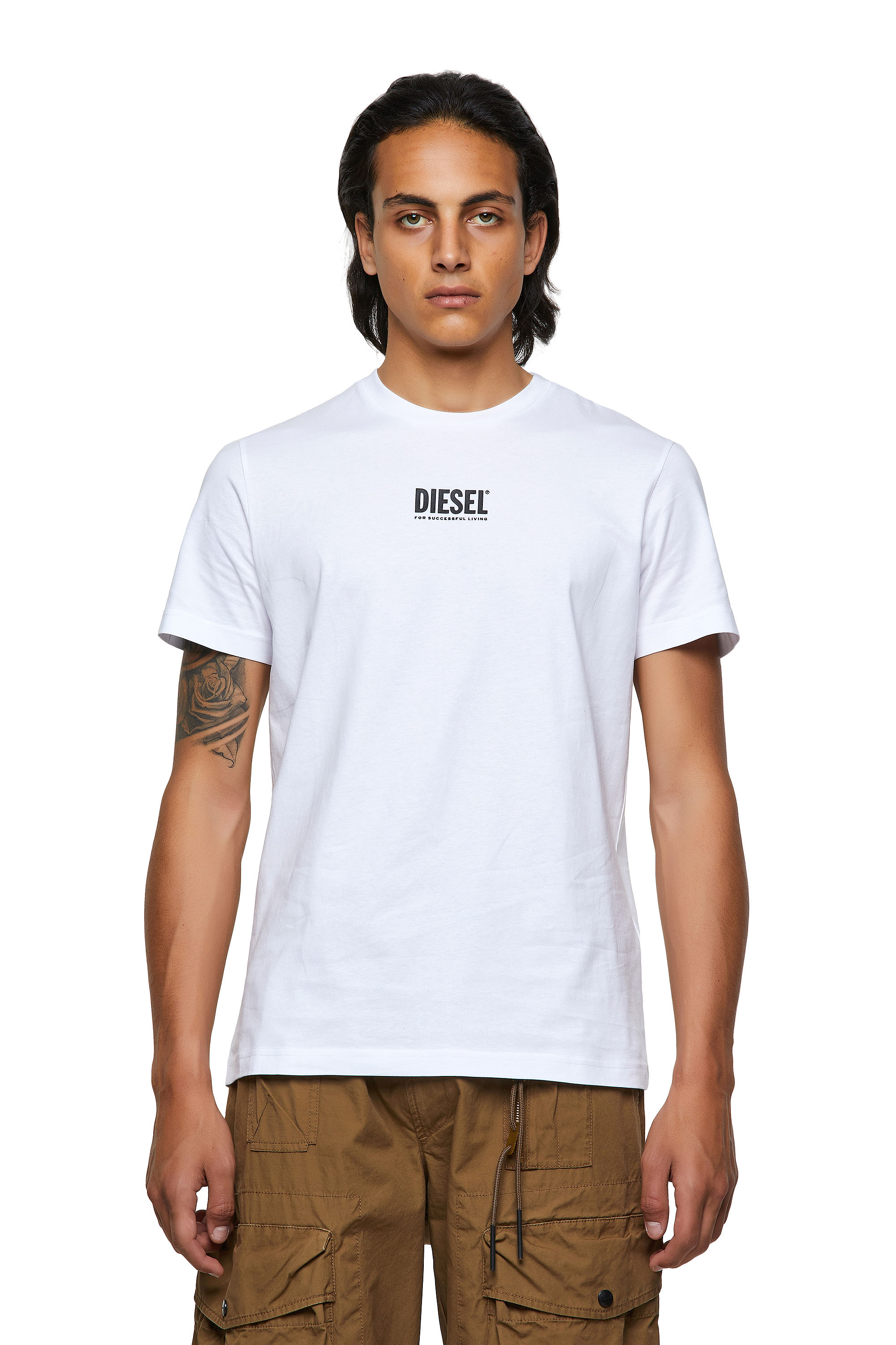 T-DIEGOS-ECOSMALLOGO, White Diesel - T-DIEGOS-ECOSMALLOGO, White - T-Shirts - Image 1