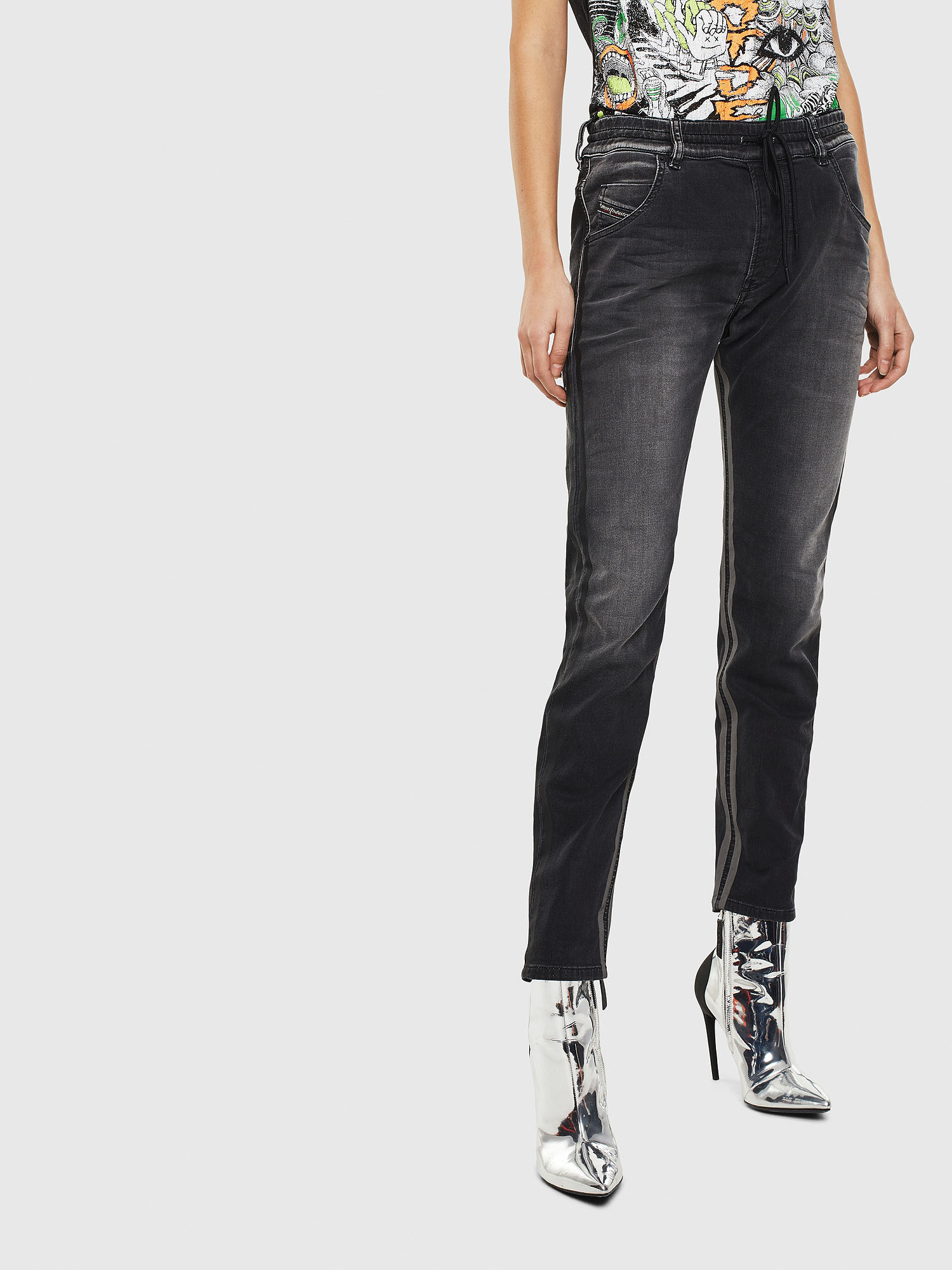 Krailey JoggJeans 0094Q, Black/Dark grey Diesel - Krailey JoggJeans 0094Q, Black/Dark grey - Jeans - Image 1