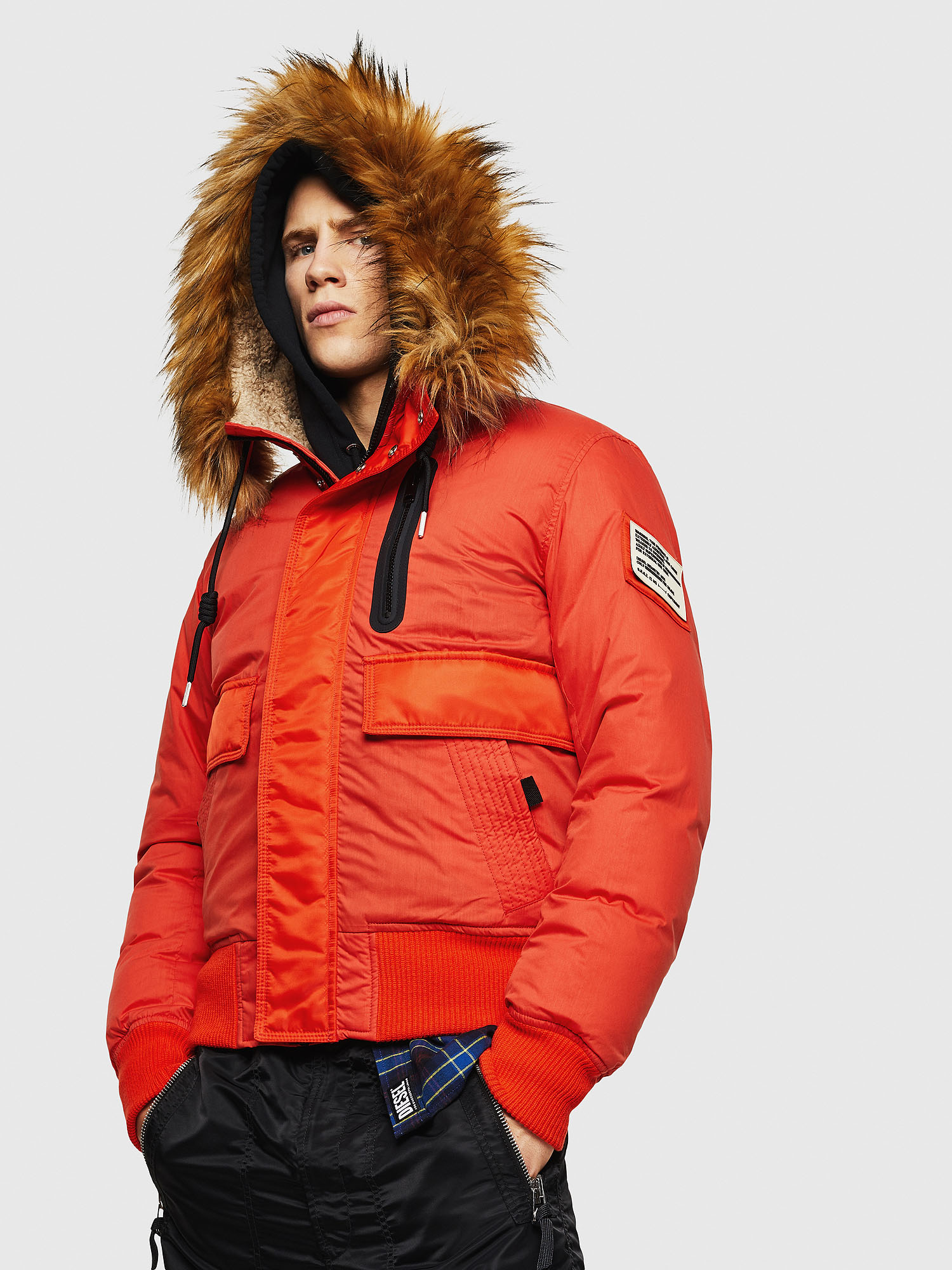 W-BURKISK, Orange Diesel - W-BURKISK, Orange - Winter Jackets - Image 1