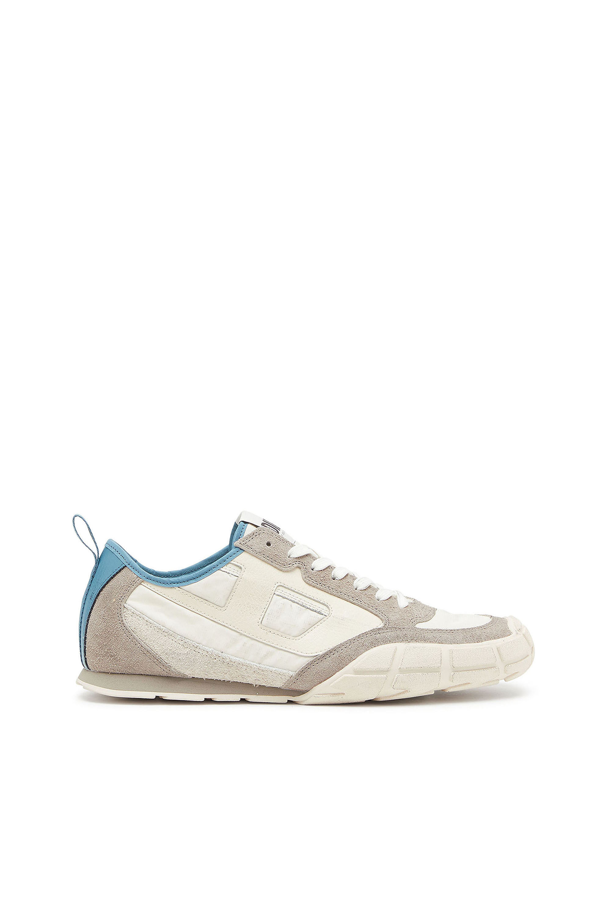 Diesel - S-PAGODHA LOW, Man's S-Pagodha - Sneakers in leather and nylon in White/Grey - 1