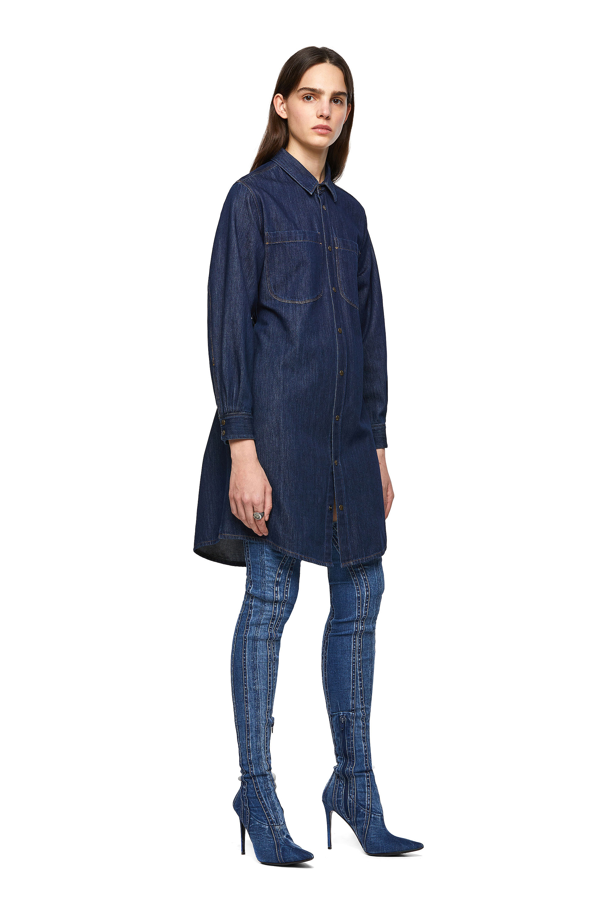 DE-BLEURY-SP, Blue Diesel - DE-BLEURY-SP, Blue - Dresses - Image 1